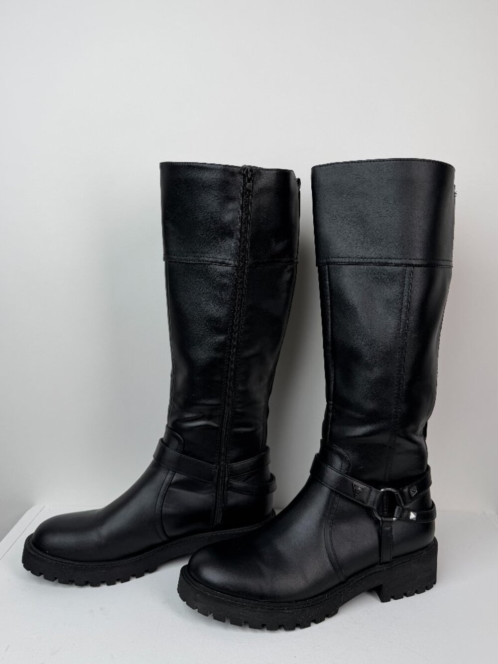 Guess Black Lug Sole Knee-High Boots | Size 9.5 | Perfect Condition